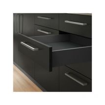 Tiroir extérieur Vertex 40kg hauteur 93mm, profondeur 350mm, Acier, Gris antracite - talla - Emuca