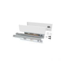 Tiroir extérieur Vertex 40kg hauteur 93mm, profondeur 550mm, Acier, Peint en blanc - talla - Emuca