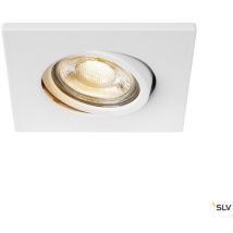 Easy-Install Qpar51, Encastre De Plafond Interieur, Carre, Blanc Mat, Gu10/Qpar51, 20W