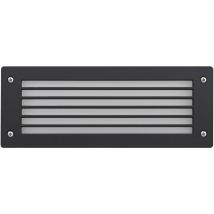 Encastré mural devon Rectangle m grid IP66 GX53 led T2 2x3.20W 405lm/410lm/410lm CRI80 3000K/4000K/6500K Noir