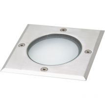 Encastré au sol sio Square IP67 GX53 led T2 3W 350lm 4000K Acier inoxydable