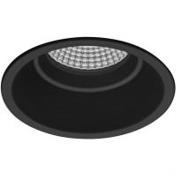 Encastrable rond led cob UGR/environnement fixe pro Professional led (10W 4000K 939lm) IP44 Ø8,2x7,5cm coloris noir