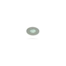 Encastré de sol exterieur led 3W ø 155mm collerette inox direct 4500K 225lm avec driver 230V IK08 IP67 ilo ebenoid 079712