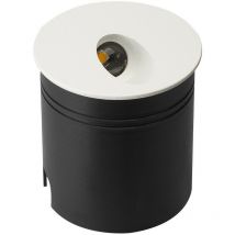 Inspired Lighting - Inspired Mantra - Aspen - Applique murale encastrée à angle rond, 3W led, 3000K, 210lm, IP65, blanc sable, pilote inclus