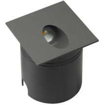 Inspired Lighting - Inspired Mantra - Aspen - Applique murale encastrée carrée coudée, led 3W, 3000K, 210lm, IP65, anthracite, pilote inclus