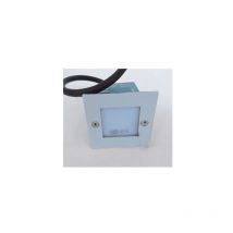 Encastré mural extérieur led 2W aluminium 71x71mm diffuseur opale 4000K 230V IK02 IP54 skar Trajectoire 621601