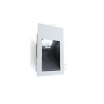 Encastré mural rectangle gris titane 140X90X60mm lumière indirecte lampe 12V GU5.3 50W max (non incl) kawa Trajectoire 116920