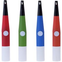 Jardibricodeco - Encendedor multichispa 23,7x3,3x2,7cm colores surtidos funciona con 2xaa (incluidas) euro/u