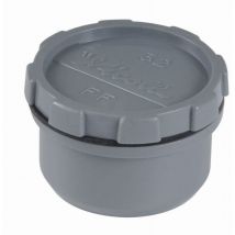 Nicoll - Tapa de alcantarilla + tapón - pvc gris - ø 100 mm - ft