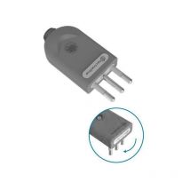 Enchufe giratorio electraline 10a 2p+e negro - 71002
