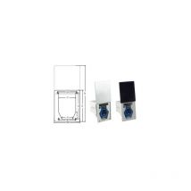 Enchufe iec para caravana con tapa corredera negra - schwabe - 61462
