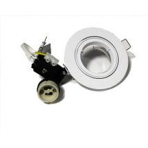 Enchufe led GU10 blanco o de metal cepillado Color del soporte: Blanco