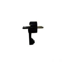 Enchufe macho extraplano en ángulo 2P + t 16A Negro