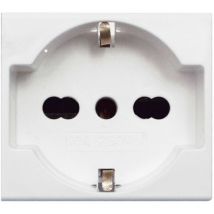 AVE - Enchufe Schuko unel de derivación universal 10/16A de la serie Banquise 45 Sistema de 45B90/15TS