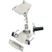 D45ZF15-HDS26-W-K 6355-8064-12 Kit embase sub-d femelle 45 ° Nombre de pôles: 26 fût à souder 1 pc(s) R537851 - Encitech