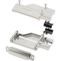 Encitech Dcmr25-Fk-Hds44-W-K 6355-8066-13 Kit Embase Sub-D Femelle 90 ° Nombre De Pôles (Num): 44 Fût À Souder 1 Pc(S)