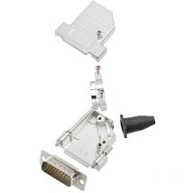 DTSL15-LJSRG-S-HDP26-W-K 6355-8043-02 kit embase sub-d mâle 45 ° nombre de pôles (num): 26 fût à souder 1 pc(s) - Encitech