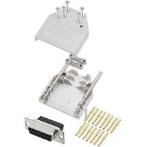 Encitech - DTZI15-DBCS-K 6355-0079-12 d-sub Buchsenleisten-Set 180 ° Polzahl: 15 Crimpen 1 St.