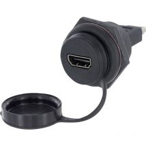Encitech - 1310-1033-02 HDMI-Adapter Adapter, Einbau Polzahl: 19 Schwarz 1 St.