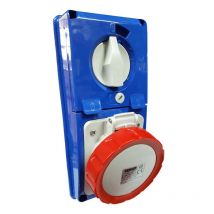 Gewiss - Toma de corriente vertical con enclavamiento 3P+E 32A IP67 GW66341N
