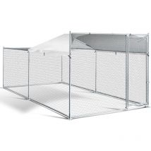 Idmarket - Enclos bogota 8 m² parc grillagé 2x4x1,6 m acier galvanisé avec filet