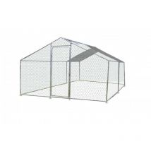 Habrita Foresta - Enclos parc grillagé en acier galvanisé 6m2 pour 4-7 poules