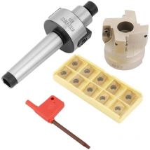 Csparkv - End Mills, MT2-FMB22 Extension End Mill Holder + 50 Inserts + 10pcs(1box) APMT1604 cnc Carbide Tipped Inserts