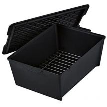 Switch Grid Dutch Oven - Rib Roaster per Griglia a Gas - Per la preparazione di piatti brasati o stufati - Accessori bbq - Nero 7795 - Enders