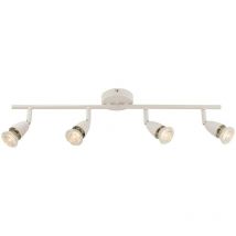 Adjustable 4 Light Spotlight Gloss White, GU10 - Endon