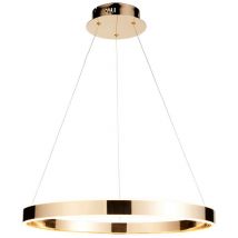 Collection Gen Integrated led Pendant Ceiling Light French Gold Finish, Frosted Acrylic, 1x Integrated led - Endon