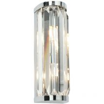 Endon Crystal - Applique da parete per bagno a 2 luci Cromo con cristallo IP44, G9