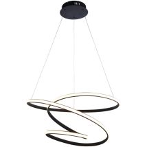 Endon - Dune Design Moderne Led Pendentif Lumière Tourbillon Texturé Finition Noire