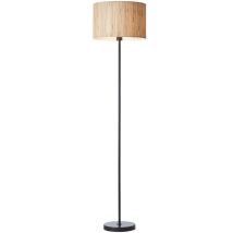 Longshore Lampadaire Base & Shade, Jonc De Mer Naturel, Noir Mat - Endon