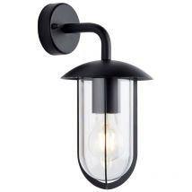 Quinn Applique da esterno moderna nera strutturata, IP44 - Endon