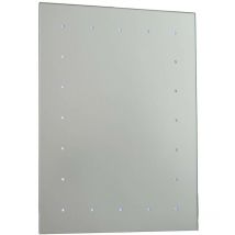 Endon Toba - Miroirs de salle de bain éclairés par la lumière, blanc brillant, verre miroir IP44