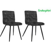 Design Stuhl 2er Pack in anthrazit - Endorphin