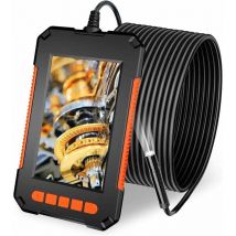 Euritecsa - Endoscope Camera, Caméra Endoscopique 1080P hd, Camera d'Inspection Canalisation Écran lcd 4,3 Pouces, étanche IP67 avec 2600mAh, 10m