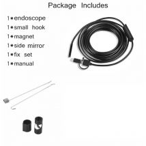 Csparkv - Endoscope Camera usb 720P Endoscope Camera, IP67 Waterproof 8mm Probe Inspection Cameras 10m Semi-Rigid Cable with 6 LEDs, Type-C