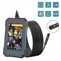Cyslmuk - Industrie-Endoskop, Doppelkopf-Endoskop, 1080P HD-Doppelobjektiv-Digital-Endoskop, 4,3-Zoll-LCD-Bildschirm, IP67 wasserdicht, mit 8