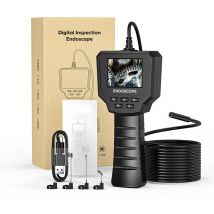 Longziming - Caméra d'inspection endoscopique Industrielle 2,4 Pouces, 1440P hd Caméra 2,0 mp avec 6 led Réglables, Numérique Caméra Etanche IP67 de