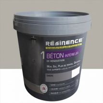 Resinence - Enduit Béton mur, sol carrelage gris ombre, 4 kg