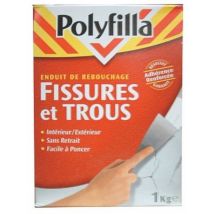 Enduit de rebouchage POLYFILLA – Poudre 1KG – Consistance, Destination d’usage – 347747