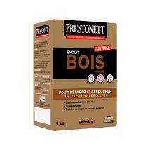 Prestonett - Enduit de réparation et rebouchage bois en poudre, intérieur et extérieur 1 kg