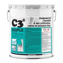 Procom - Enduit d'étanchéité souple pour piscine, bassin, cuve, citerne - Enduit de cuvelage flexible sous-sol, cave C3 souple a2a2a2 35 Kg