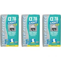 Enduit pour Joint Allégé Semin ce 78 Pate Light - Poudre - Sac de 15 kg (lot de 3)