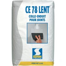 Enduit pour Joints de Plaques de Plâtre Semin ce 78 Lent - Temps de Prise 24 Heures - Sac de 25 kg
