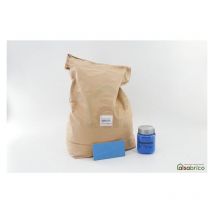 Enduit teinté à l'argile déco fin avec pigments naturels, Bleu France - Sac de 15kg