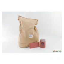 Houillères De Cruéjouls - Enduit teinté à l'argile déco fin avec pigments naturels, Rouge y 8110 - Sac de 15kg