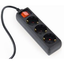 Reglette Sai Gembird 3 Schuko Inter Avec Fusible 10 A Enc C14 Cable 0 6 M Noir Energenie Eg-psu3-01