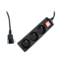EG-PSU3F-01 limitador de tensión Negro 3 salidas ac 230 v 0,6 m - Gembird